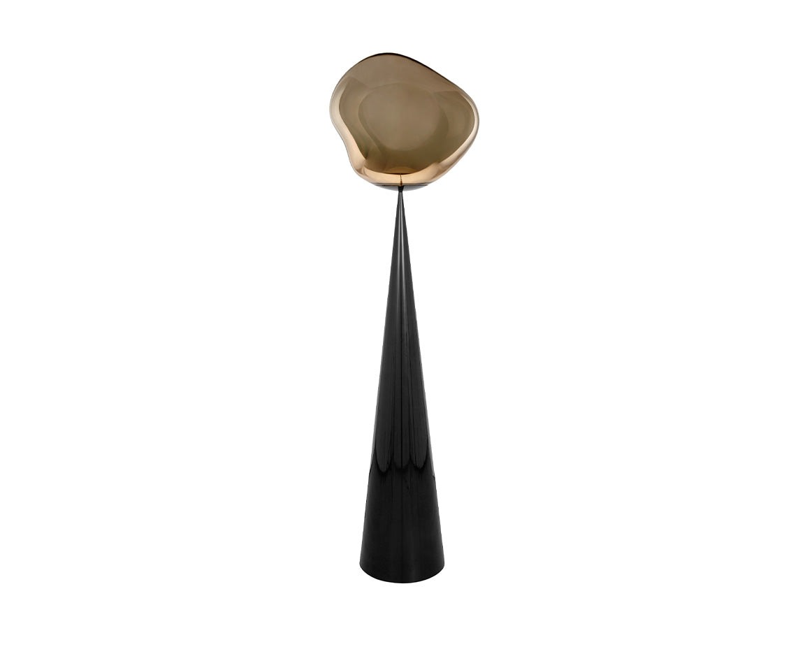 Tom Dixon　トム・ディクソン　フロアライト　フロアスタンド　MELT CONE FAT FLOOR（メルトコーンファットフロア）　高さ1740mm　無段階調光　6.0W　3000K　コンセント・外付スイッチ付き　ブロンズ　LED内蔵　MELT CONE FAT FLOOR BRONZE wagato-10221199 わがと照明 サンプル画像2