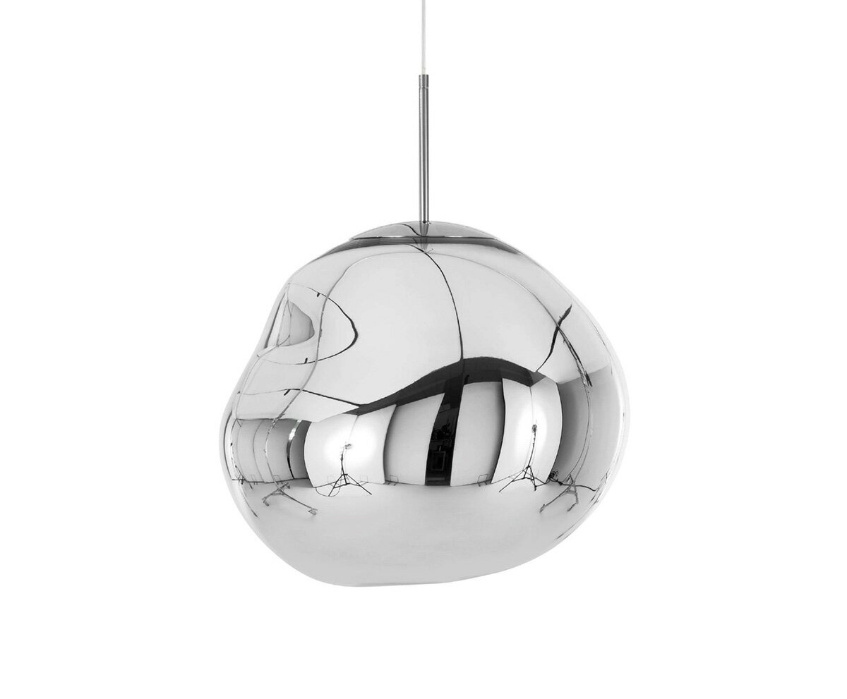 Vaulted Ceiling - Tom Dixon　トム・ディクソン　ペンダントライト　MELT 50 PENDANT CLASSIC（メルト50ペンダントクラシック）　調光　引掛シーリング　2700K　クローム　LED電球付き/白熱電球使用可能　MELT 50 PENDANT CLASSIC CHROME