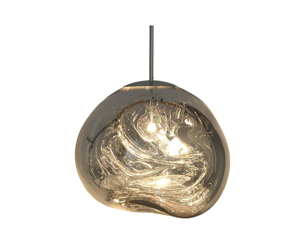 Tom Dixon トム・ディクソン ペンダントライト MELT 50 PENDANT CLASSIC(メルト50ペンダントクラシック) 調光 引掛シーリング 2700K クローム LED電球付き/白熱電球使用可能 MELT 50 PENDANT CLASSIC CHROME [2]