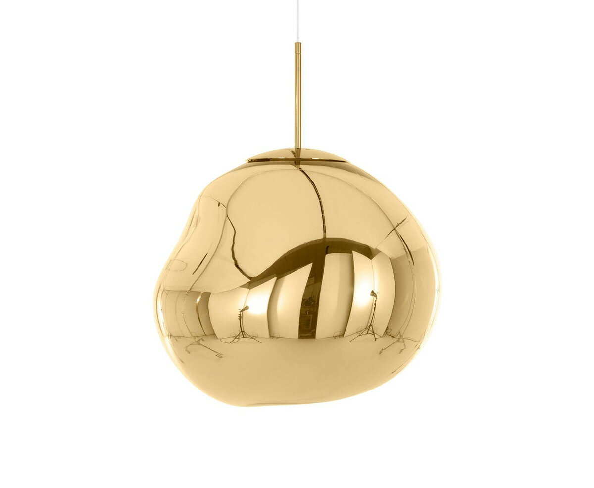 Tom Dixon　トム・ディクソン　ペンダントライト　MELT 50 PENDANT CLASSIC（メルト50ペンダントクラシック）　調光　引掛シーリング　2700K　ゴールド　LED電球付き/白熱電球使用可能　MELT 50 PENDANT CLASSIC GOLD
