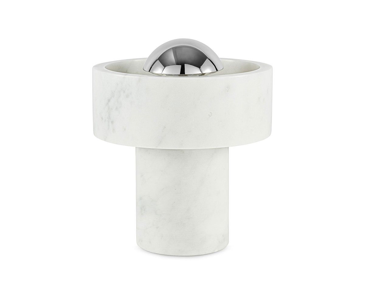 樂天商城 - Tom Dixon　トム・ディクソン　ポータブルライト　STONE PORTABLE（ストーンポータブル）　調光　3W　3000K　シルバー　LED内蔵　テーブル　デスクライト　Type-A　TypeA　STONE PORTABLE SILVER