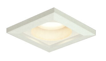 東芝　LEDダウンライト　高気密SB形・浅形　木枠付角形　LEDユニットフラット形Φ75適合　埋込穴Φ100mm　白（ホワイト）　ランプ別売　LEDD85033(W)