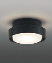 東芝 LEDアウトドアシーリング 軒下シーリングライト 天井・壁面兼用 傾斜天井45度まで LEDユニットフラット形適合 黒（ブラック） ランプ別売 LEDG85917(K)