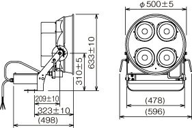 東芝 屋外用LED投光器 昼白色 広角形 1....の紹介画像2