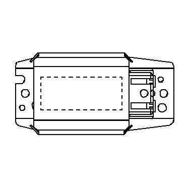 パナソニック グロー式（スタータ形）蛍光灯用安定器 FL10 1灯用 100V 50Hz 半田レス端子（SL端子）付 FZ10111348SW(GX1011MB-15)