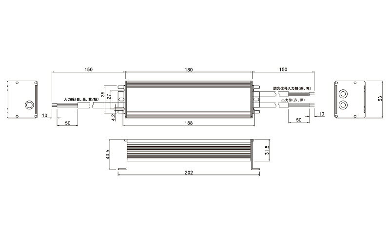 OSRAM LED用電源トランス OPTOTRONIC OTーG3シリーズ DC24V 90W PWM調光対応 屋内・屋外用 端子台無し仕様 OT90/100-242/24 DIM P G3 [2]