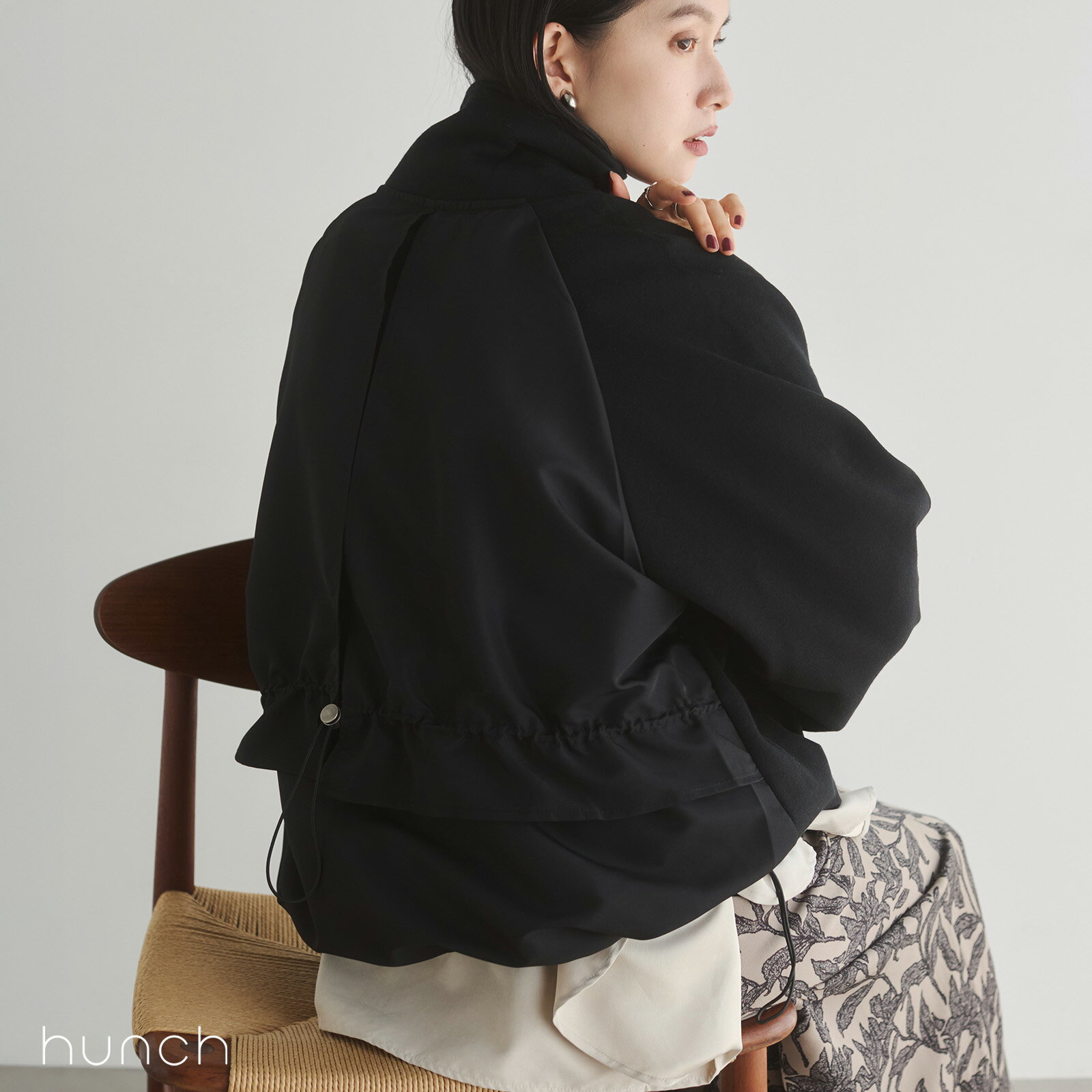 【公式】[ハンチ] hunch 裏起毛 Wジップブルゾン | レディース 裏起毛 ブルゾン おしゃれ