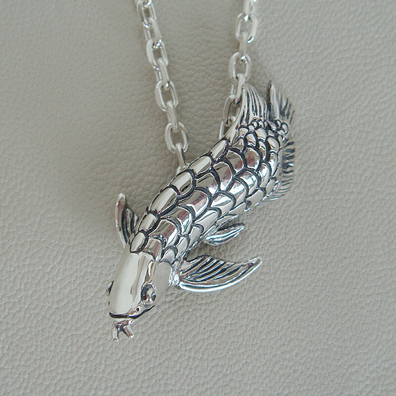 アロワナペンダント アロワナネックレス 首飾り シルバーアクセサリー 魚 熱帯魚 SILVER925 女性 男性 プレゼント ギフト対応 福岡発ブランド レディ...