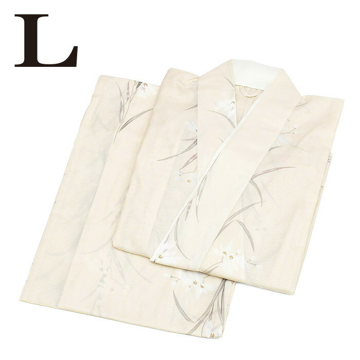 12800【 夏物 】 絽【 二部式着物 】 洗える着物 【 Lサイズ 】 夏用 制服 小紋 普段着 夏 夏着物 夏き..