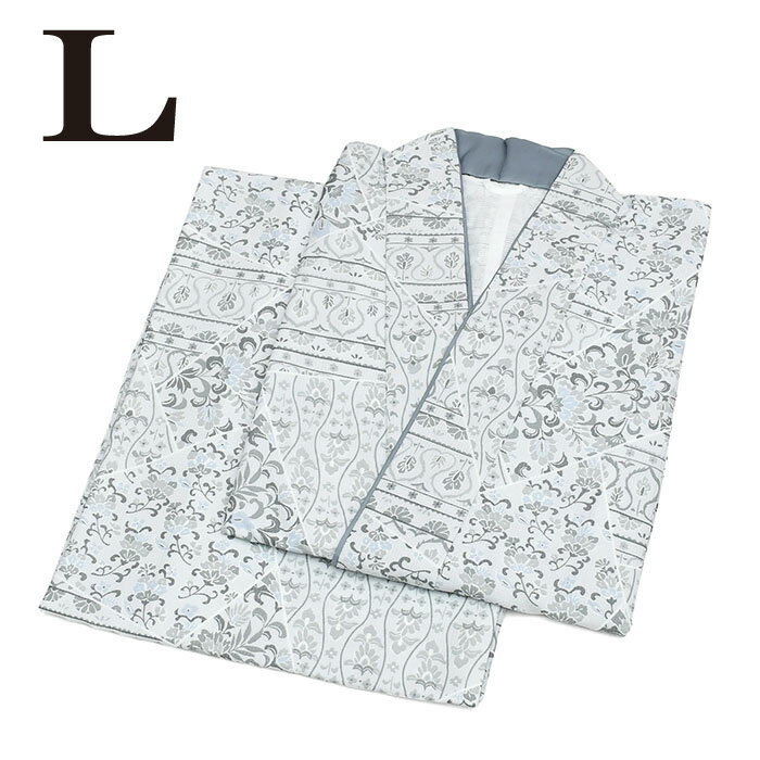 12800【 夏物 】 紗【 二部式着物 】 洗える着物 【 Lサイズ 】 夏用 制服 小紋 普段着 夏 夏着物 夏き..