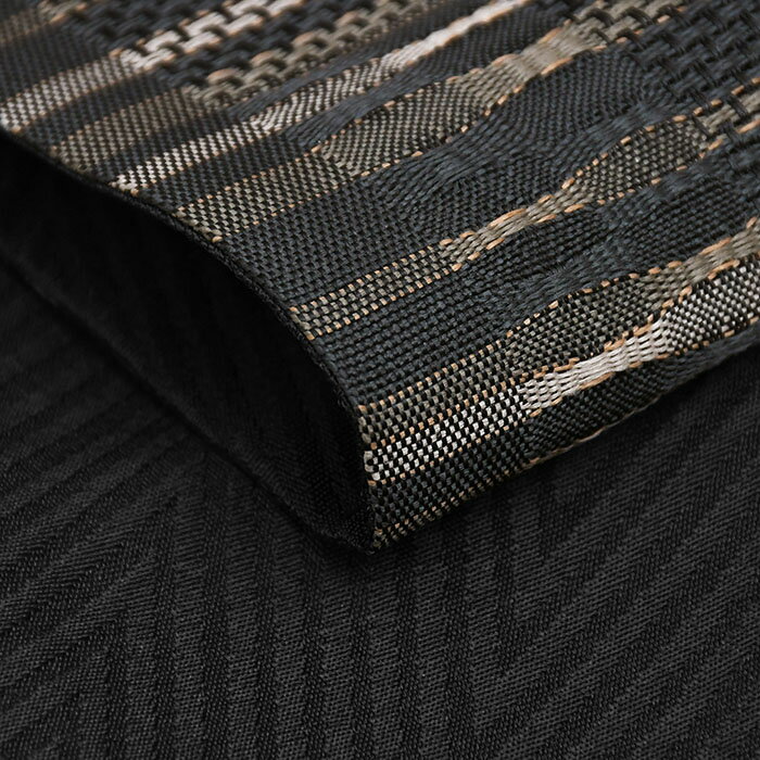 14600【 メンズ 帯 】 桐生織 袋織 角帯 日本製 角帯 ポリ ポリ100％ お手入れ簡単 帯 男 紳士 着物 浴衣 ゆかた 袴 卒業式 書道 男性 男物 通年 本袋 リバーシブル 柄 41　sns-obi-65（1）