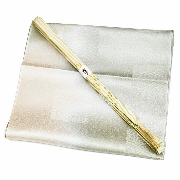 26000 正絹 高級加工 【 春 初夏 秋 冬 】 加工地模様 ぼかし 帯揚げ + 高来 平 帯〆 【 2点セット 】 ..