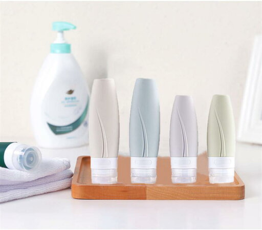 トラベルボトル 食品級シリコン製 小分け容器 90ml 漏れ防止 詰め替え容器 出張用 旅行用 シャンプーボトル 4個セット トラベルボトル 食品級シリコン製 小分け容器 90ml 漏れ防止 詰め替え容器 出張用 旅行用 シャンプーボトル 4個セット