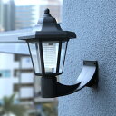 屋外ウォールランプ ソーラーウォールライト ブラケットライト 屋外 壁付け灯 壁掛け照明 壁掛け ブラケットライト LED ポーチライト ガーデンウォールライト...