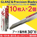 【P最大8倍★4/20限定】グランツ＆プレシジョンカッター 専用替刃 30°刃 10枚入×2個セット WPCK-SB アート製作用 カッター デザインナイフ