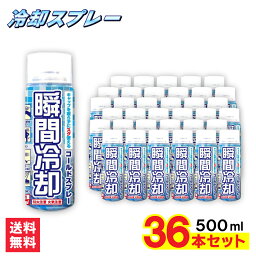 フィールドアンドデバイス 冷感スプレー 【P最大7倍★5/1限定】コールドスプレー 500ml×36本セット 冷却スプレー 日本製 冷却 グッズ 熱中症対策グッズ ひんやり スプレー 瞬間冷却スプレー 大型 冷感 クール 運動会 暑さ対策　スポーツ 建設業 野外フェス