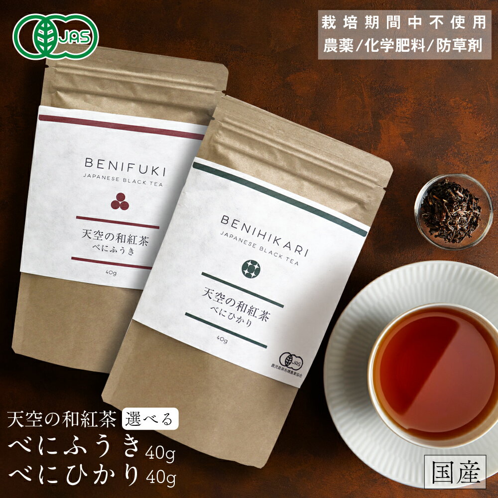 【P最大8倍★5/20限定】紅茶 茶葉 和紅茶 無農薬紅茶 40g べにひかり べにふうき アッサム 国産紅茶 天空の和紅茶 鹿児島県産 有機JAS認証