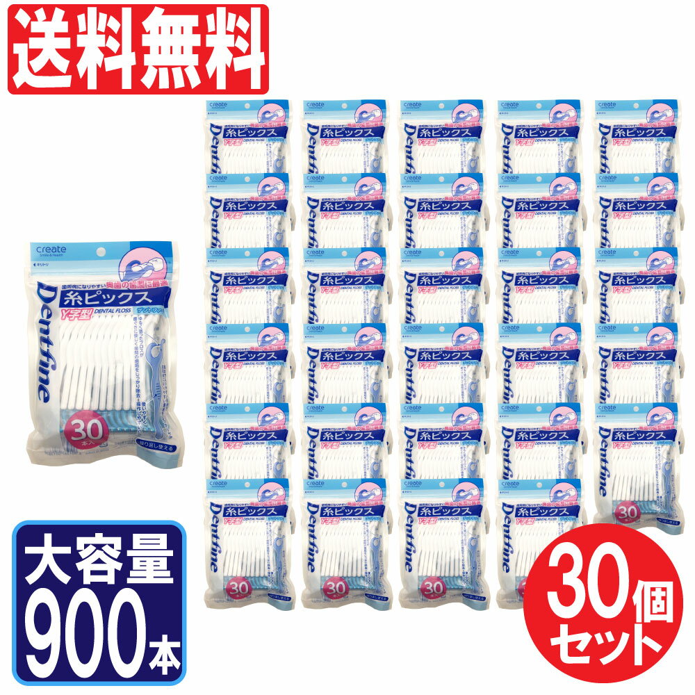 デンタルフロス Y字型 900本セット（30本入×30個）糸ピックス 歯間ブラシ 歯間清掃 大容量 デンタル 送料無料
