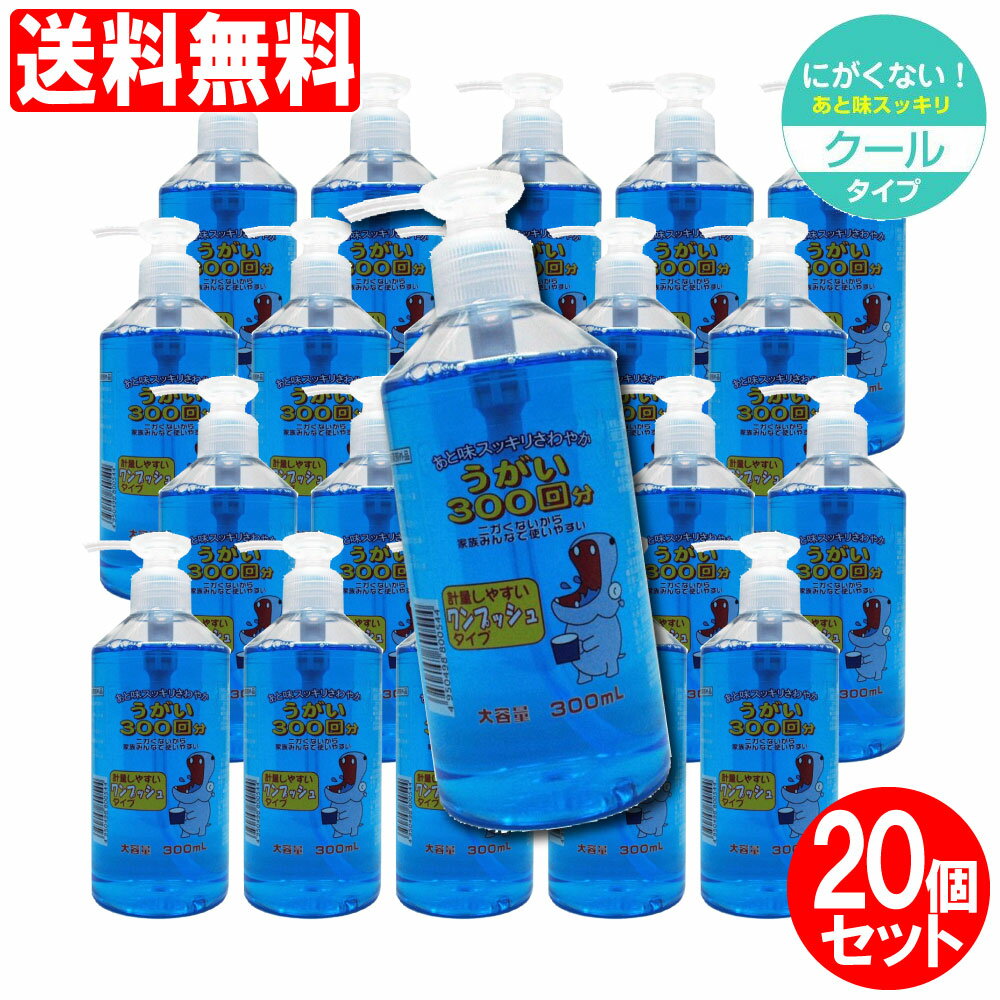  うがい薬 イーレス うがい液 300mL×20個セット うがいクスリ ミント味 指定医薬部外品 日本製 送料無料