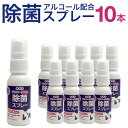 【P最大8倍★お買い物マラソン】アルコール 除菌 スプレー 携帯用 30mL 10本セット ag 銀イオン配合 アルコール配合 銀イオン除菌スプレー日本製