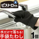 【P最大8倍★5/5限定】ビストロ先生 手袋たわし 1個 タワシ たわし 掃除用品 台所用品 定形外郵便で発送 送料無料