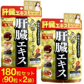 ファイン 金のしじみウコン肝臓エキス 630mg×90粒×2個 シジミ サプリメント 栄養機能食品「メール便で送料無料」