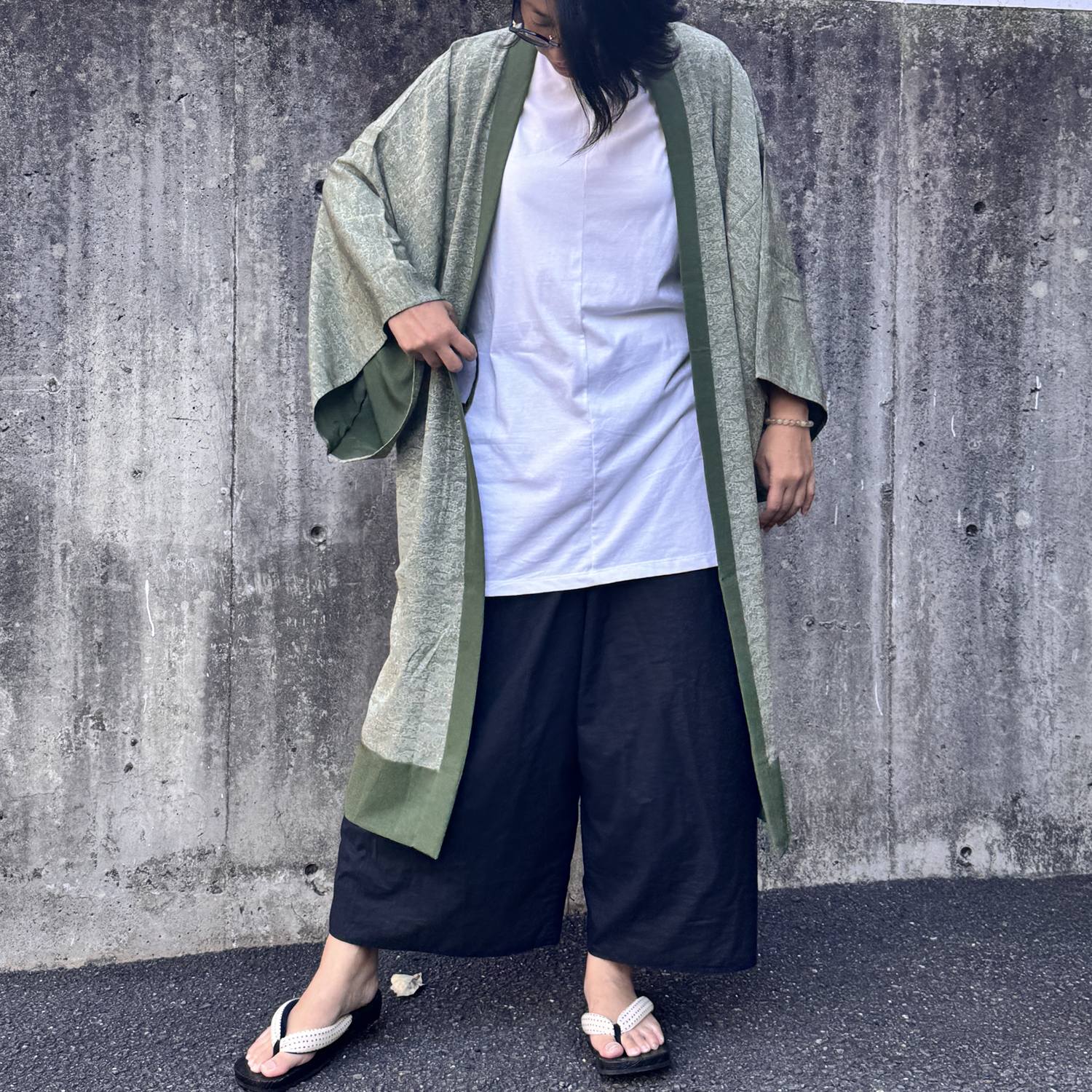 HAOLLY｜アップサイクル着物羽織／ユニセックス 和モダンコート メンズ レディース兼用 シルク 古着リメイク by Kilu² ファッションジャケット