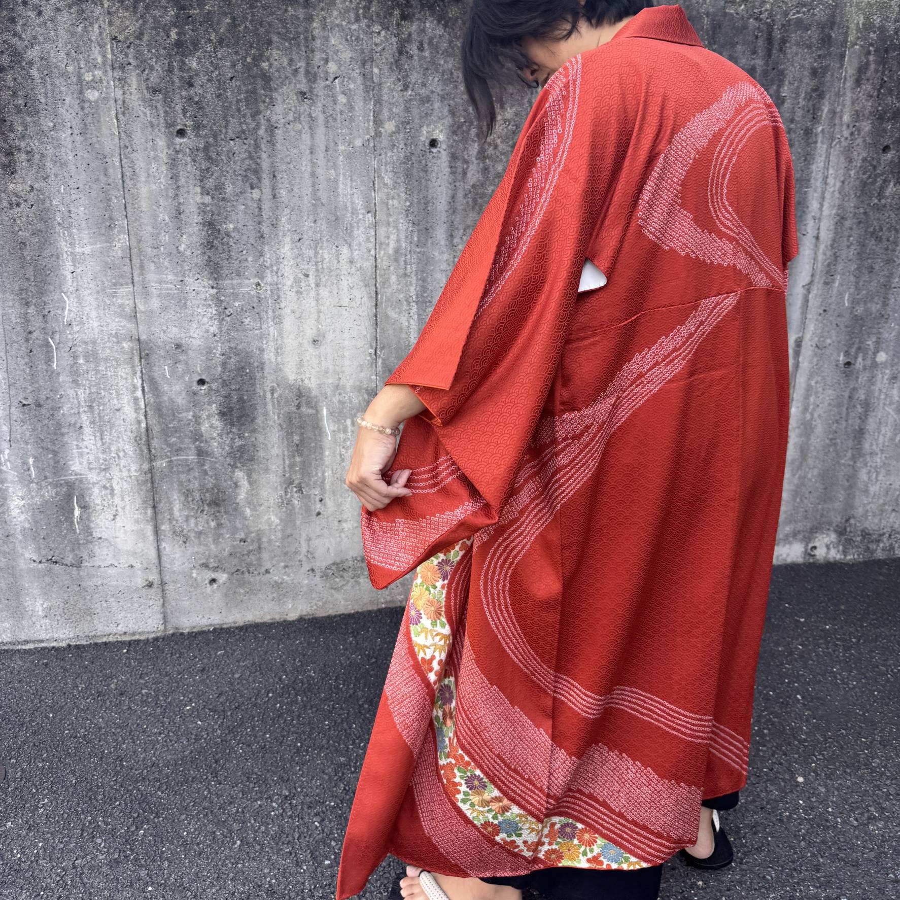 HAOLLY KIMONO STYLE｜アップサイクル着物羽織／ユニセックス 和モダンコート メンズ レディース兼用 シルク 古着リメイク by Kilu² ファッションジャケット
