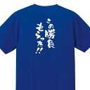 ドライTシャツ『この勝負もらった!!』【スポーツ マラソン ジョギング 速乾 吸湿 UVカット レディースサイズ プレゼント】DRT32