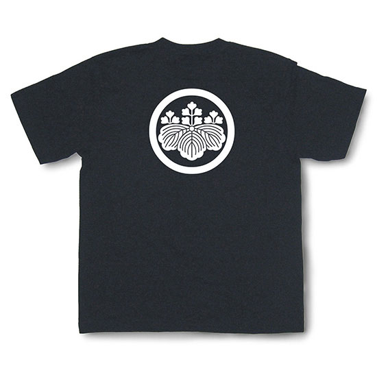 Rakuten - 家紋Tシャツ「丸に五三桐」（半袖）【和柄Tシャツ 和風Tシャツ 戦国武将 伝統 ユニセックス】TSK26