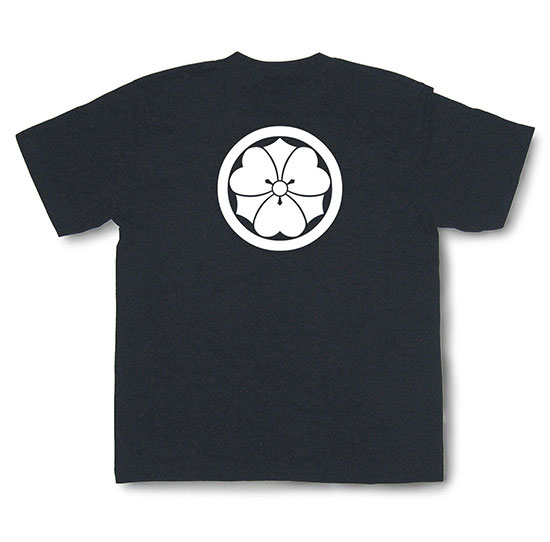Rakuten - 家紋Tシャツ「丸に剣片喰」（半袖）【和柄Tシャツ 和風Tシャツ 戦国武将 伝統 ユニセックス】TSK26