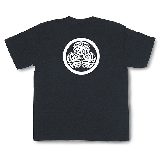 Rakuten - 家紋Tシャツ「三葉葵」（半袖）【徳川家康 戦国武将 和柄Tシャツ 和風Tシャツ 伝統 ユニセックス】TSK26