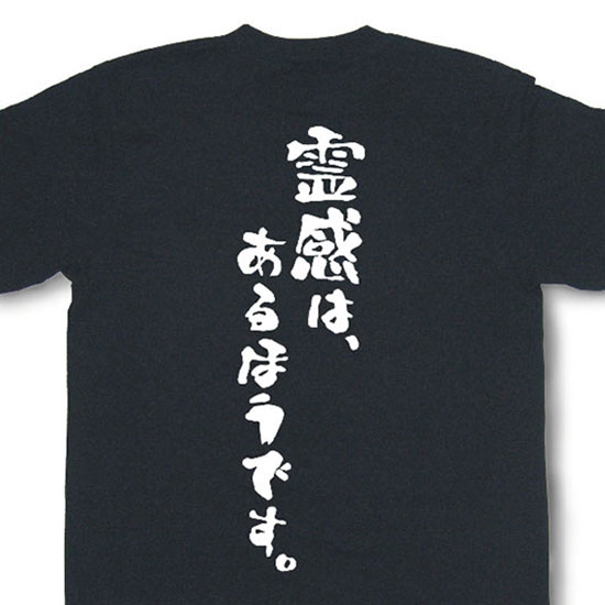 『霊感は、あるほうです。』Tシャツ【おもしろtシャツ】【文字tシャツ】【メッセージtシャツ】MOT21のサムネイル