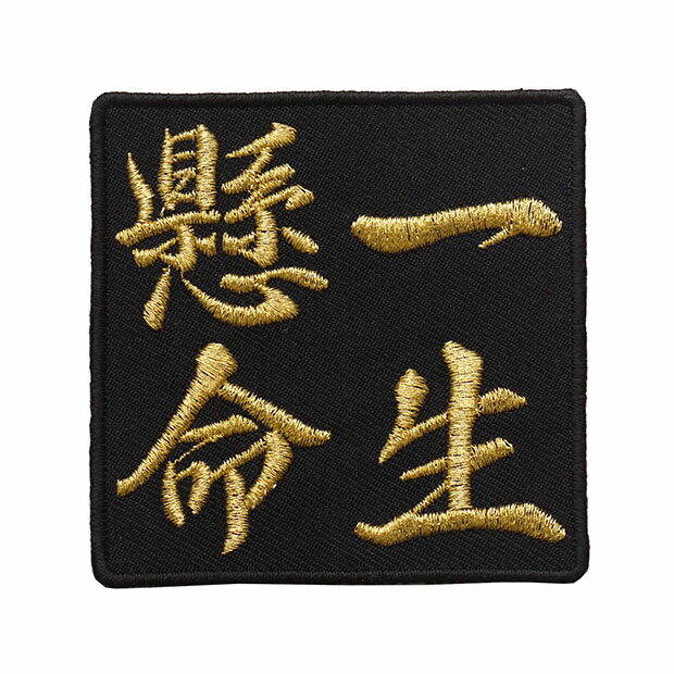 Rakuten - 四字熟語ワッペン「一生懸命」【刺繍 アイロン接着 漢字ワッペン 文字ワッペン 日本語】WPN44