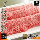 【A5等級メス牛限定】神戸牛 プレミアム肩ロース 500g 250g×2パック 大判スライス【 しゃぶしゃぶ すき焼き 黒毛和牛 グルメ ギフト 牛肉 国産牛 ...