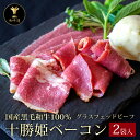 十勝姫 和牛ベーコン100g×2袋入／北海道産 黒毛和牛グラスフェッドビーフあす楽対応 クリスマス パーティー ギフト 贈り物 贈答用 贈答品 プレゼント お祝い 御祝 お取り寄せ 誕生日 記念日 牛肉 お肉 バーベキュー BBQ