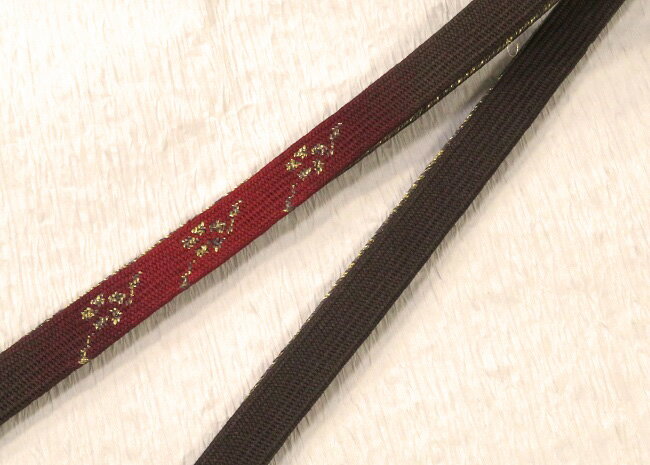 帯締め 帯締 正絹Mサイズ 和装小物　長さ：約162cm(ふさを含む) おびしめ 帯〆 金属糸使用 シルク 絹100％　店頭展示品　店頭見切り品若干のキズ有　レターパック対応可 B09