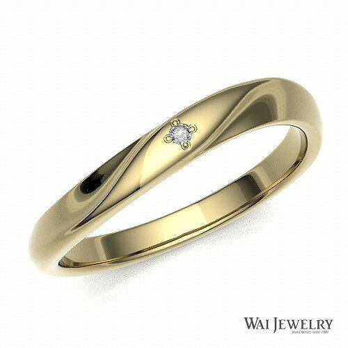 選べる金種K18YG/K18PG 結婚指輪 マリッジリング ペアリング 2本セット ゴールドk1...
