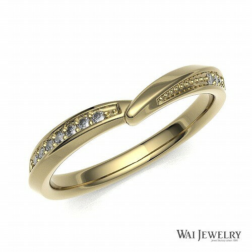 選べる金種K18YG/K18PG 結婚指輪 マリッジリング ペアリング 2本セット ゴールドk1...