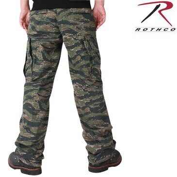 【店内20%OFFセール開催中】ROTHCO ロスコ 米軍 ベトナムカーゴパンツ タイガーストライプ メンズ ミリタリー ボトムス カーゴパンツ ミリタリーパンツ 軍パン アーミーパンツ 男性 春 ギフト プレゼント