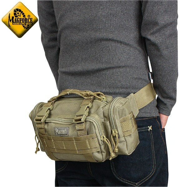 クーポンで最大15%OFF★ミリタリー バッグ / MAGFORCE マグフォース MF-0402 Proteus Waistpack Tan/FGW ミリタリーバッグ 【ウエストバッグ】/ ミリタリー【T】