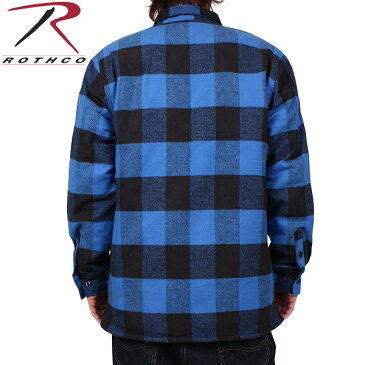 【20%OFFクーポン対象品】ROTHCO ロスコ ボアライナー付きフランネルジャケット ブルー 3739 【ウェスタンシャツ】【ネルシャツ】【アメカジ】《WIP》 ミリタリー 秋 冬 春 男性 ギフト プレゼント