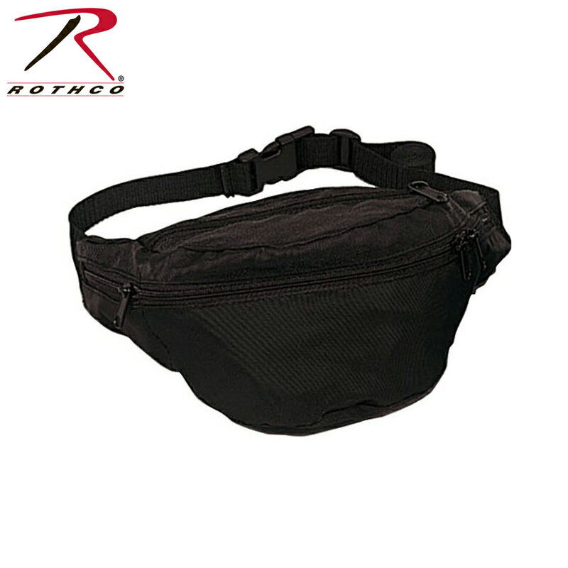 クーポンで最大18%OFF★メンズ ミリタリー バッグ / ROTHCO ロスコ BLACK FANNY PACK ウエストバッグ ミリタリーバッグ 【ウエストバッグ】【8131】/ ミリタリー【T】