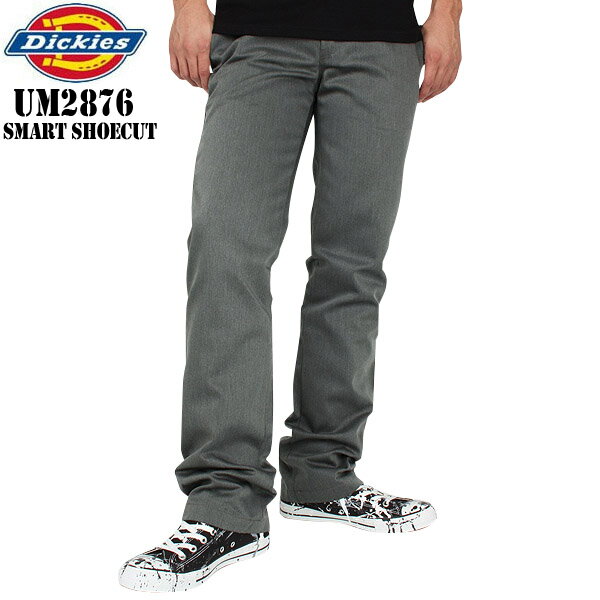 　【送料無料】【smtb-MS】【Dickies ディッキーズ】UM2876SMART SHOE CUT ワークパンツHEATHER GRAY　へザーグレー【アメカジ】【ワークパンツ】【スリムシルエット】【3色展開】【新品未使用】 【UM2876-HG】