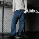 　【smtb-ms】【送料無料】【WORLD WORKERS ワールドワーカーズ 】MW511A SEAMLESS ペインターパンツ 113L USED WASH【ワークパンツ】【ペインターパンツ】【ワイドシルエット】【2色展開】【新品未使用】【MMW511A-113L】