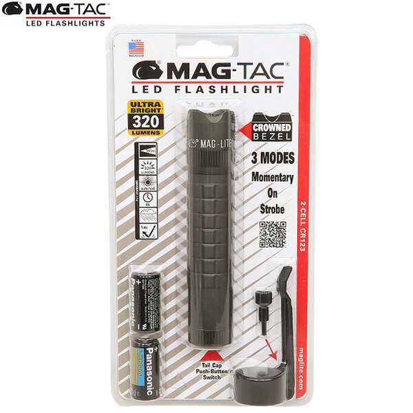 楽天WAIPER楽天市場店クーポンで最大18％OFF★MAGLITE/マグライト MAG-TAC マグタック 2-CELL CR123 LED クラウンベゼル FOLIAGE GREEN 【タクティカルシリーズ】/ ミリタリー【T】