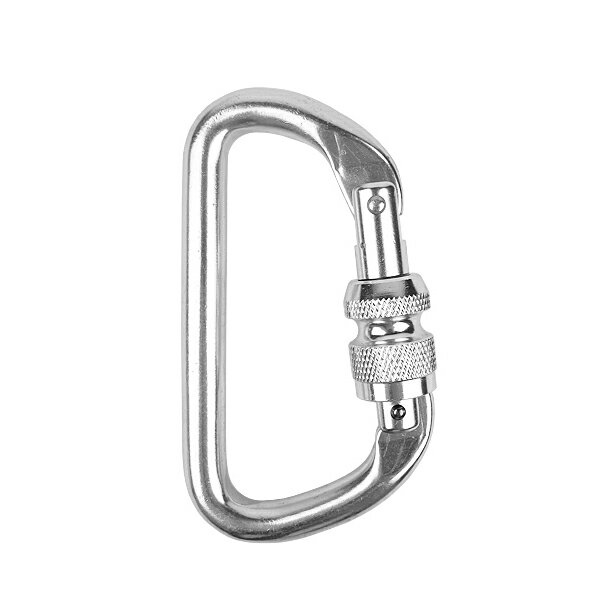クーポンで最大18%OFF★ALUMINUM CARABINER ロック付アルミカラビナー 100/ ミリタリー【T】