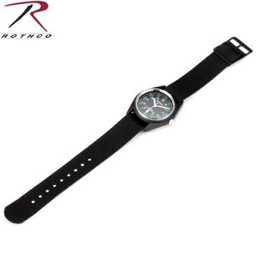 【20％OFFセール開催中】ROTHCO ロスコ 4105 BLACK SWAT WATCH ブラック スワット ウォッチ 【ミリタリーウォッチ】【腕時計】/ ミリタリー 【キャッシュレス5%還元対象品】