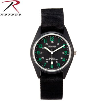 【20％OFFセール開催中】ROTHCO ロスコ 4105 BLACK SWAT WATCH ブラック スワット ウォッチ 【ミリタリーウォッチ】【腕時計】/ ミリタリー 【キャッシュレス5%還元対象品】