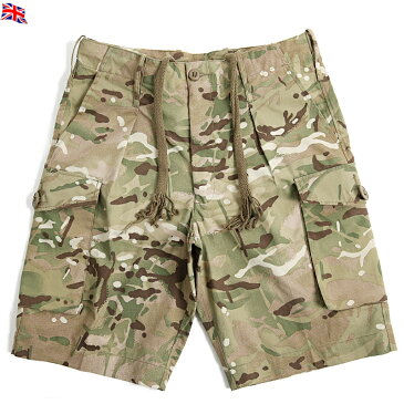 【20%OFFクーポン対象】実物 イギリス軍コンバットショートパンツ Multi Terrain Pattern(MTP) 【中古】【軍放出USED】 上品でシャープな迷彩パターンは一味違って街中でも目を引きます。《WIP》 ミリタリー 男性 春 ギフト プレゼント